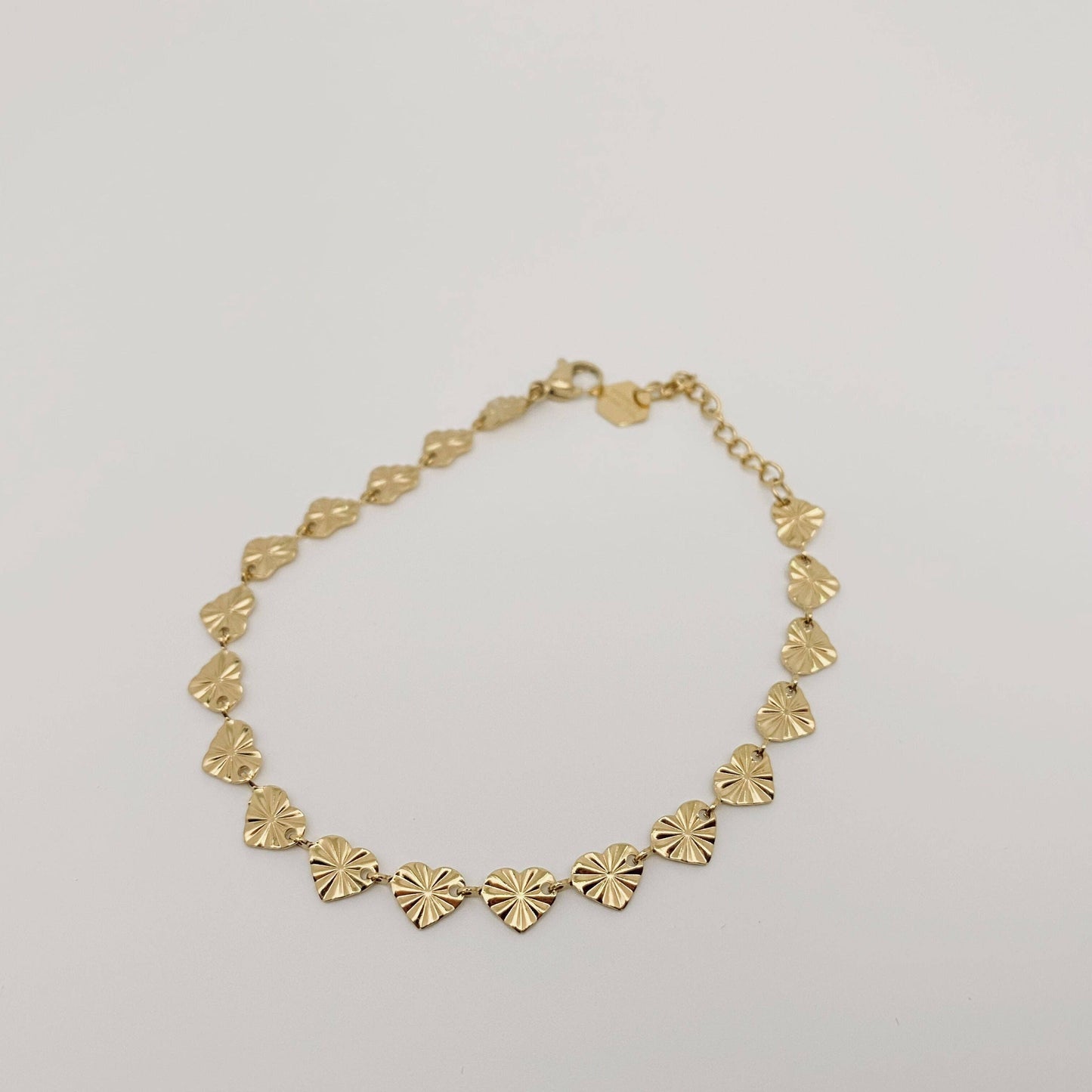 Heart Shape Pendant Stainless Steel Gold-plated Bracelet: A