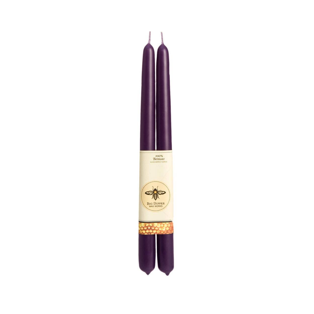 100% Pure Beeswax Tapers: Pumpkin / Standard (12" x 7/8")