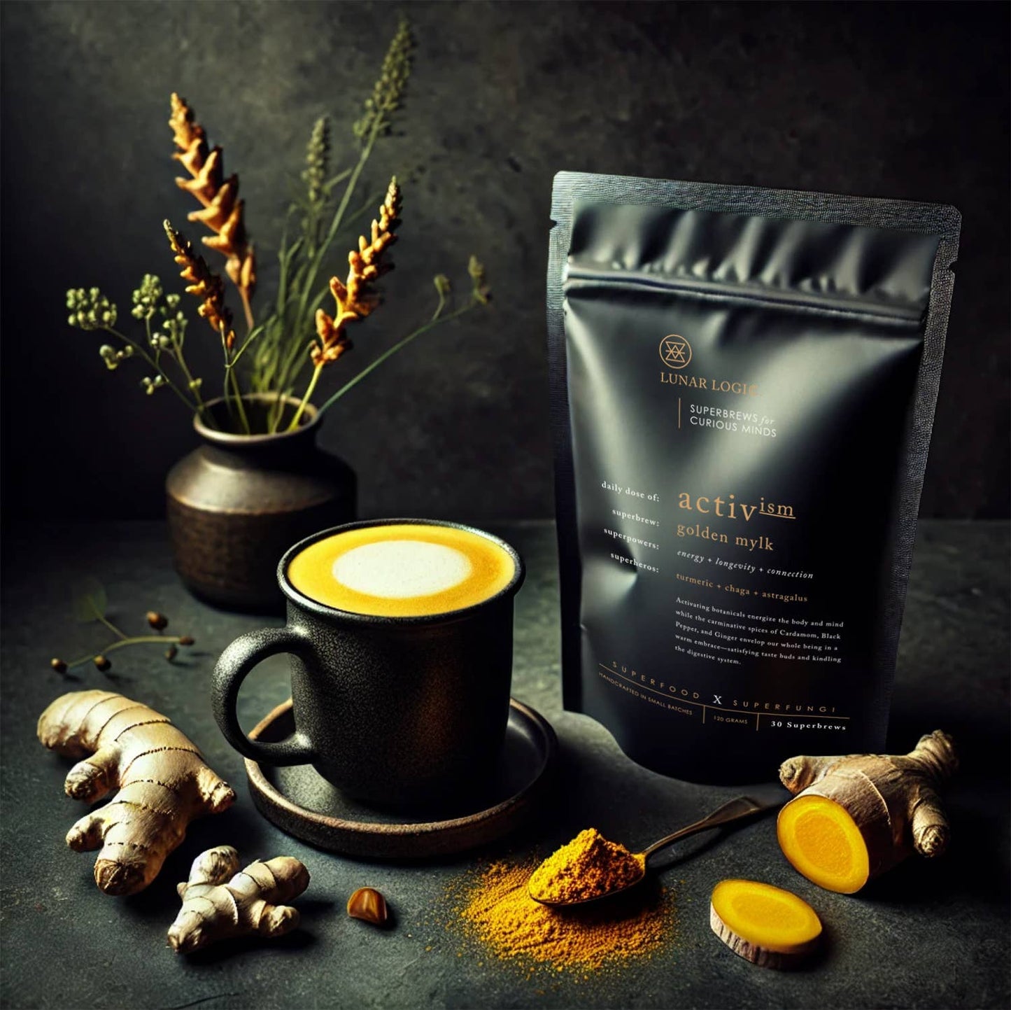 ACTIVISM Golden Mylk Superbrew - Powdered Health Drink: 3 Serving Trial Size