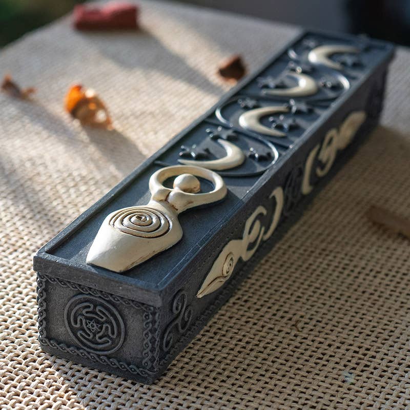 Spiral Goddess Incense Box Burner