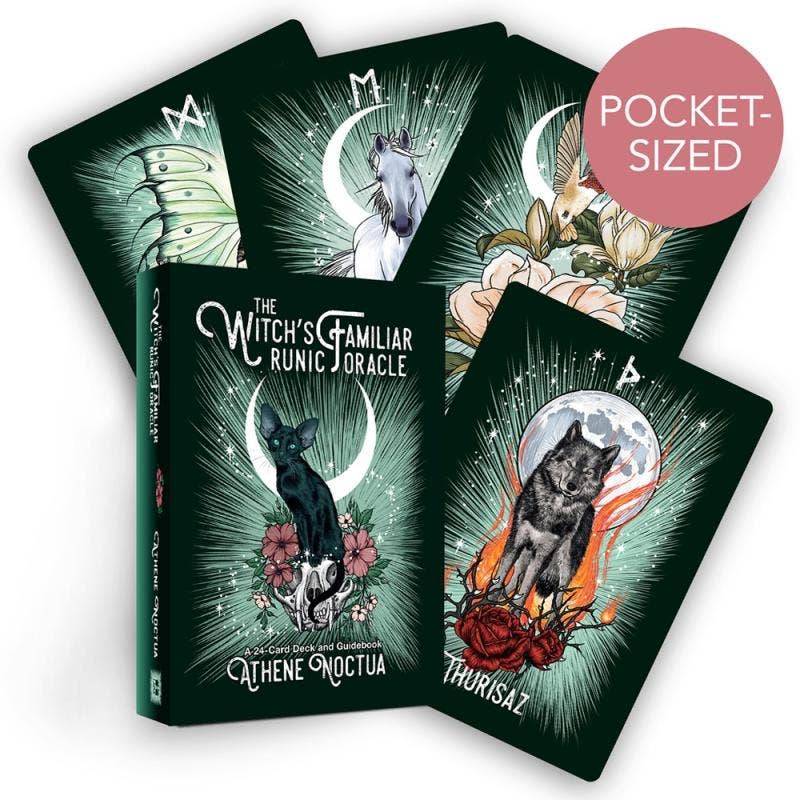 Oracle Deck - Witch's Familiar Runic Oracle - A 24-Card Deck and Guidebook