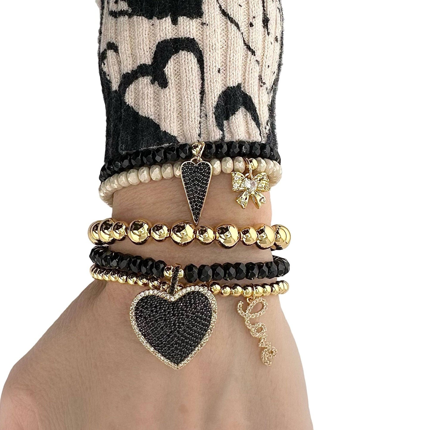 Emmy Elegant Bracelet Collection: Gold Bow