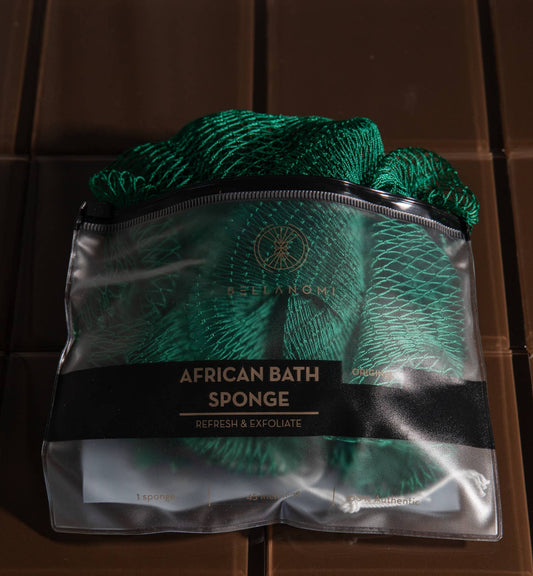 African Exfoliating Net Sponge 45" -  Best Seller: FOREST GREEN