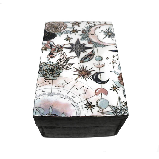 Wooden Storage Box (6 x 4 in.) - Pink Celestial (Black)