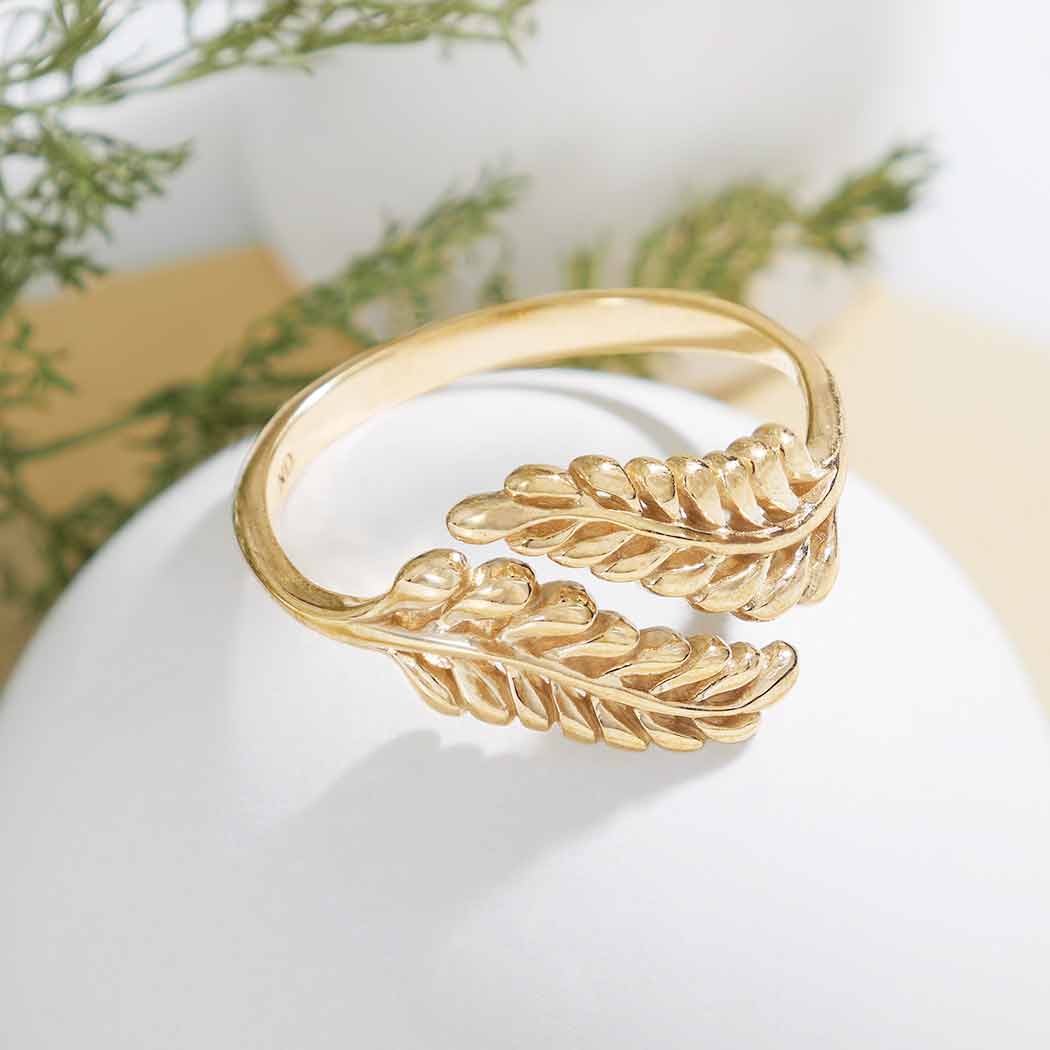 Sprig Leaf Ring: Sterling Silver