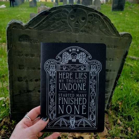 Gravestone Sketchbook: Blank Pages