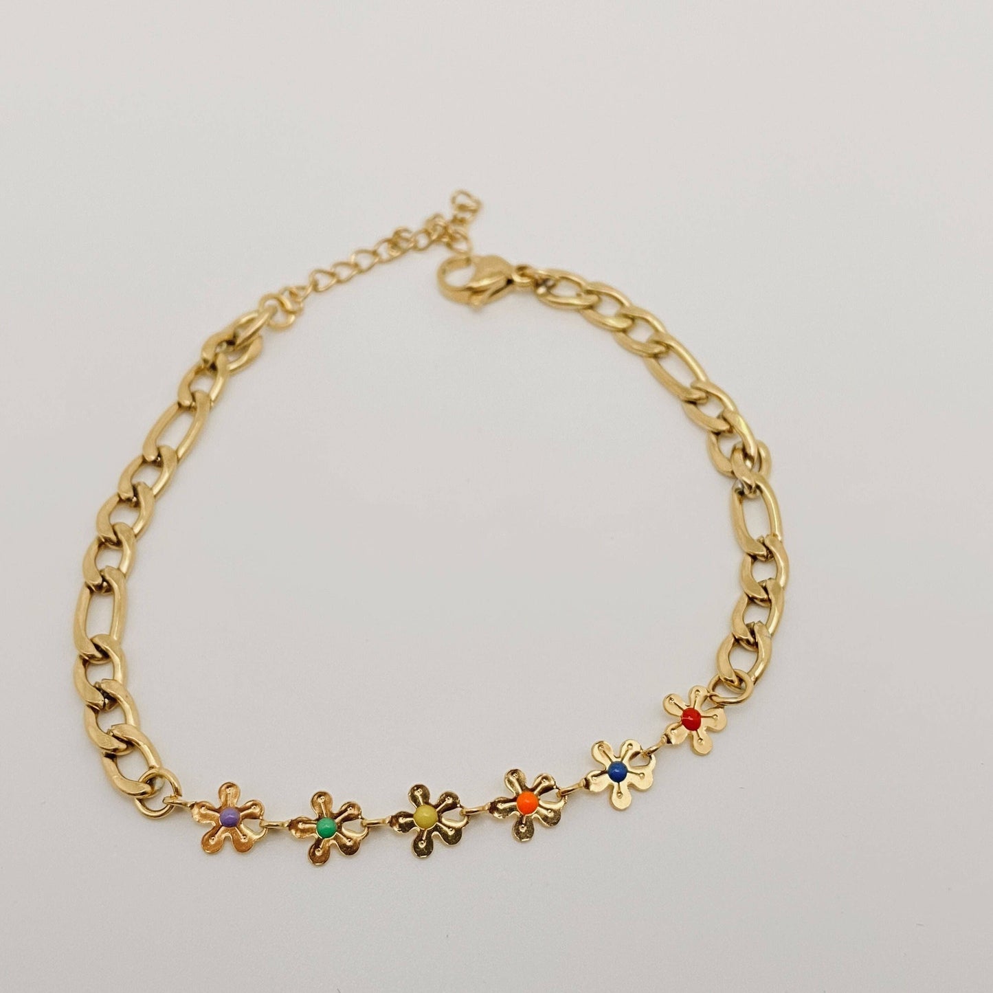 Heart Shape Pendant Stainless Steel Gold-plated Bracelet: A