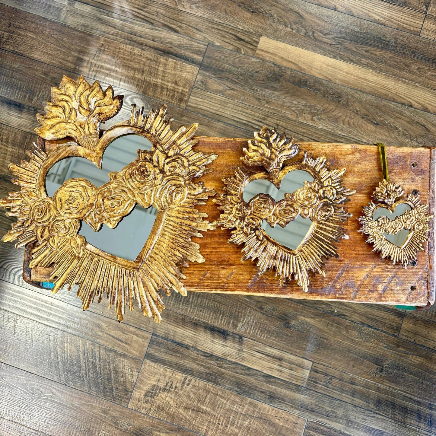 Tin Immaculate Heart of Mary Mirror: Small
