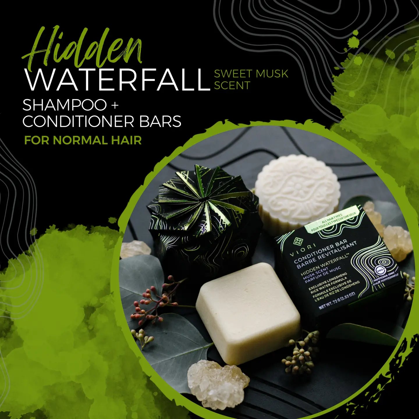 Rice Water Shampoo Bars | Hidden Waterfall | Oily Hair