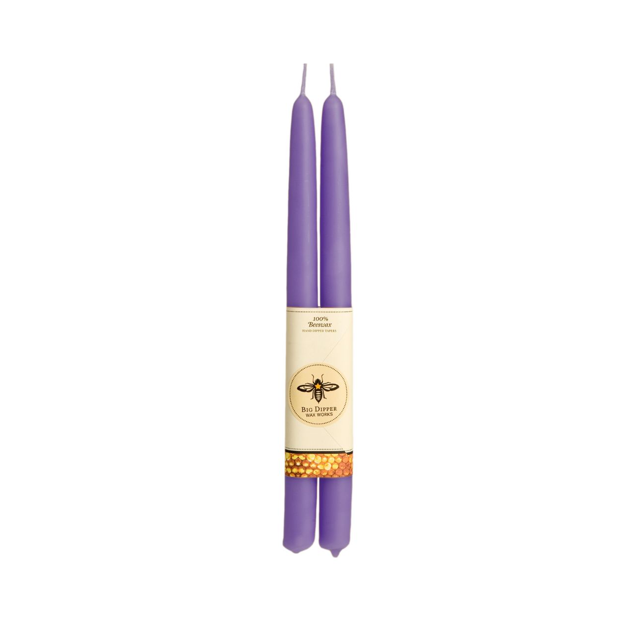 100% Pure Beeswax Tapers: Red / Standard (12" x 7/8")