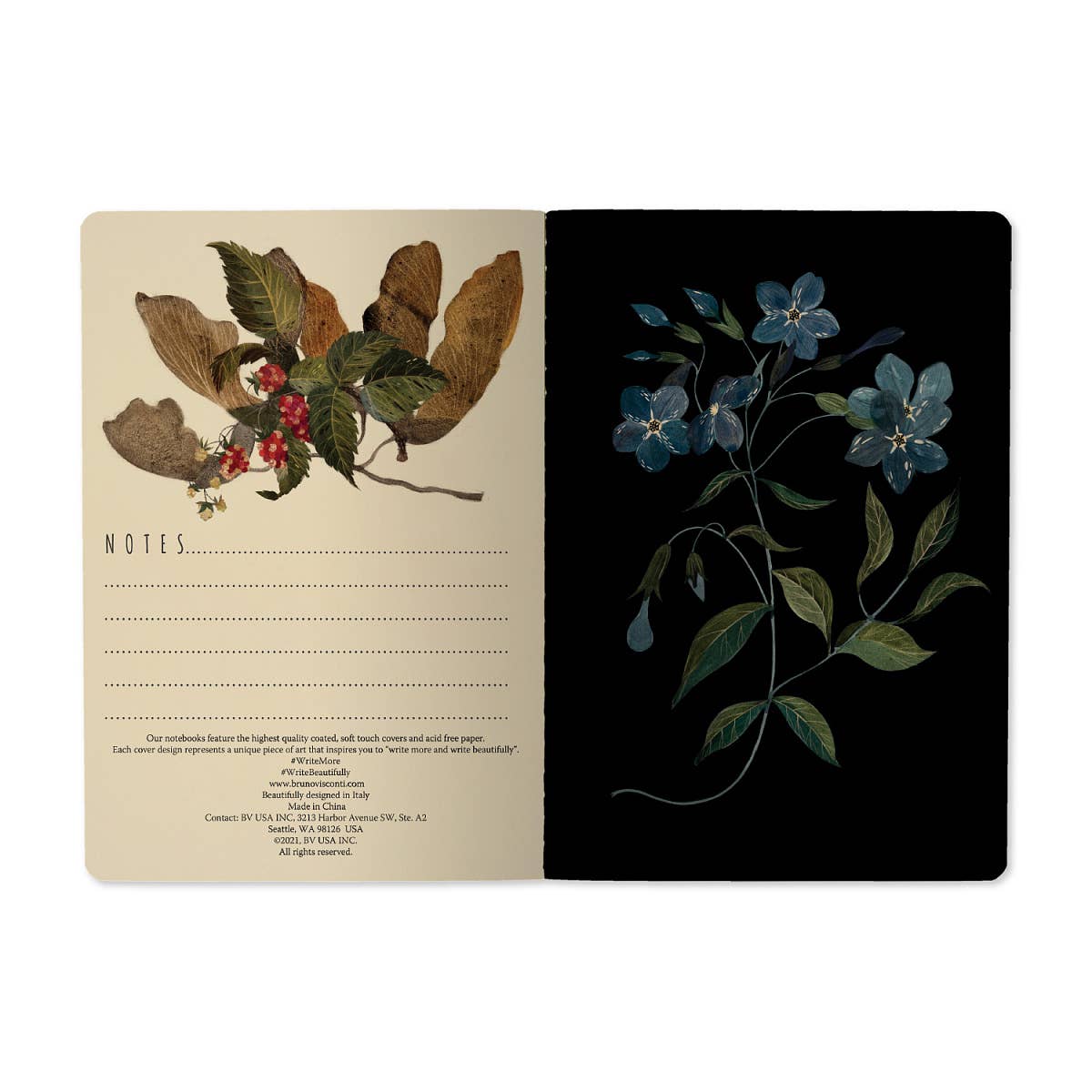 Forest Flowers - Small Notebook
