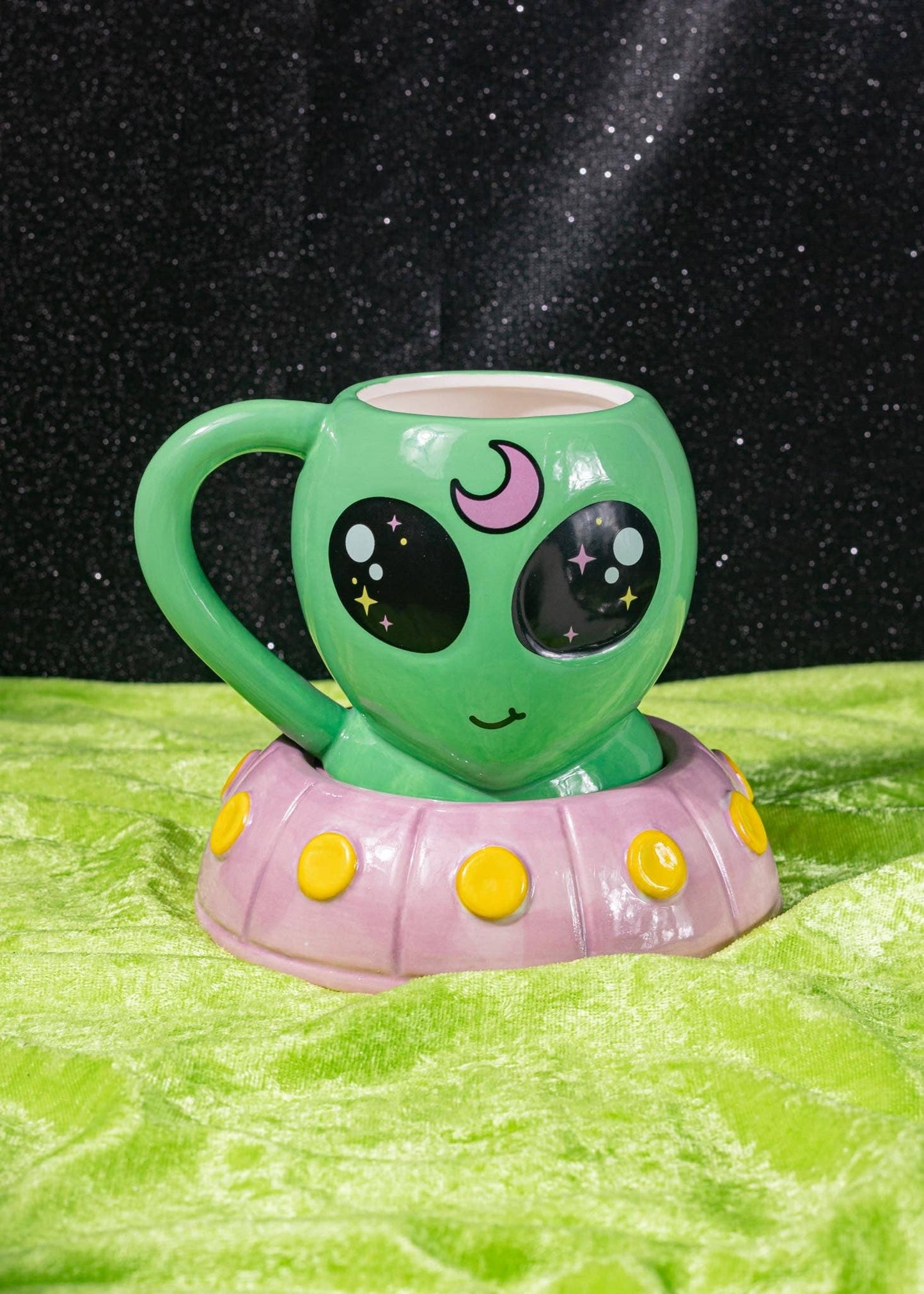"Spacey" Alien Mug & Plate