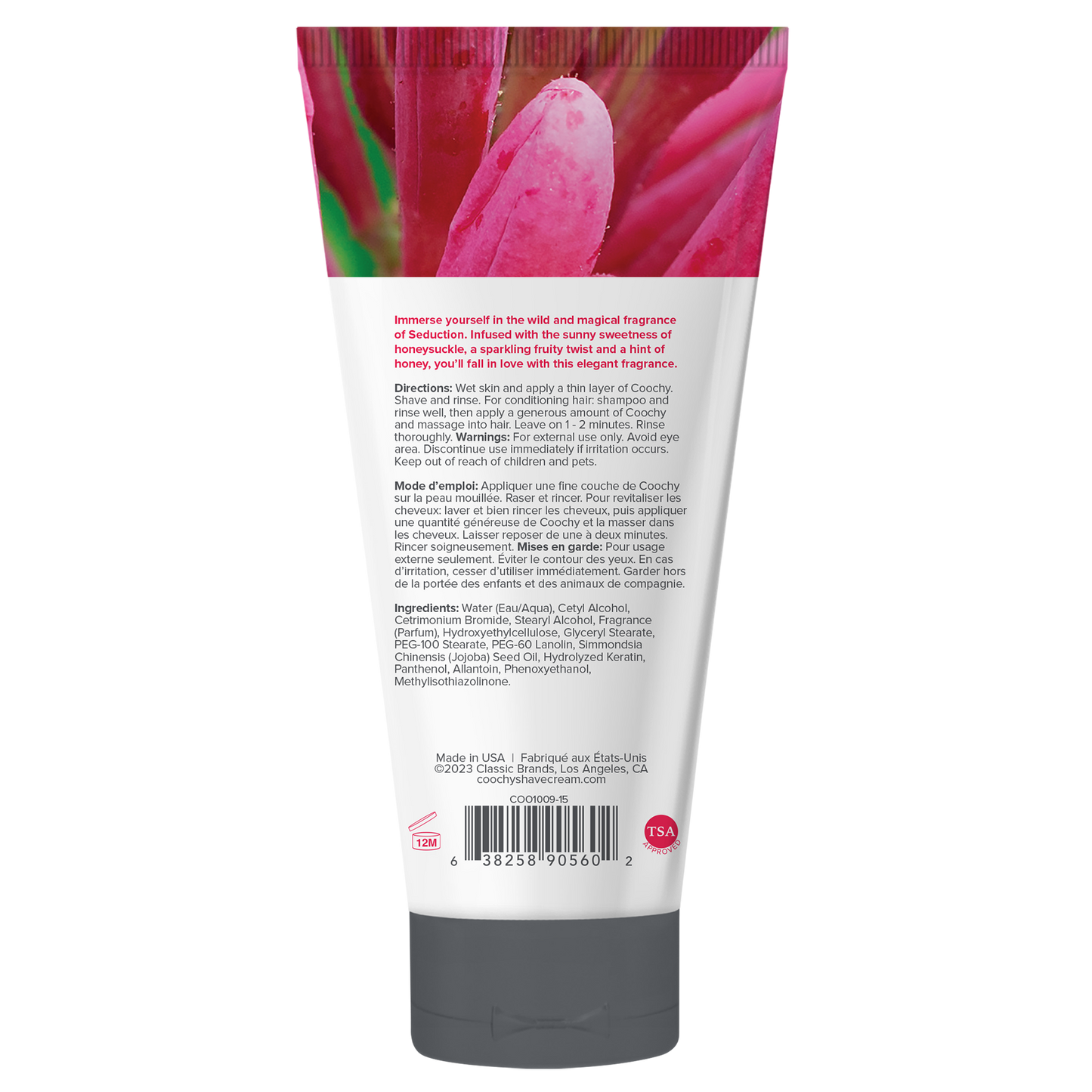 Coochy® SHAVE CREAM + Hair Conditioner – Seduction: 3.4oz | 100mL