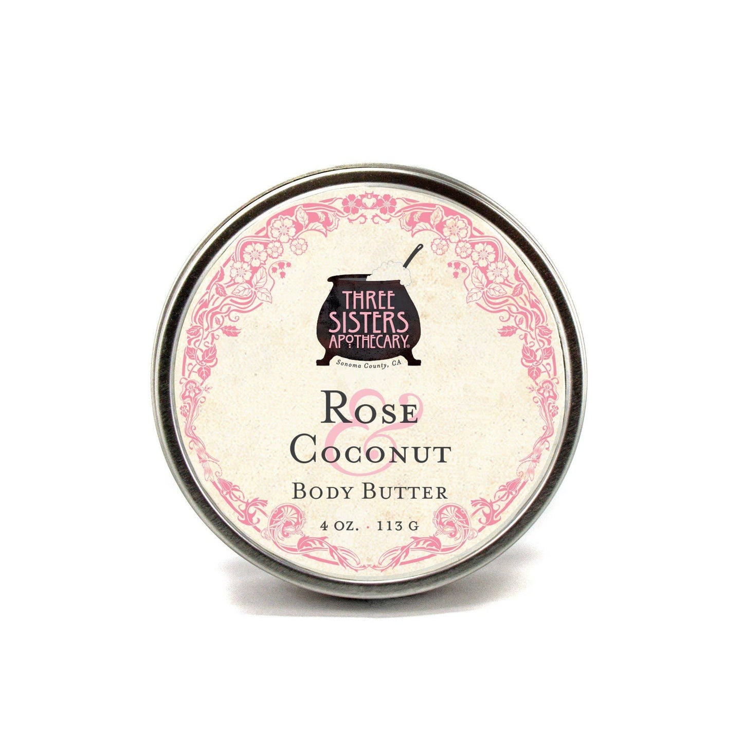 Body Butter Rose & Coconut: 4 oz.
