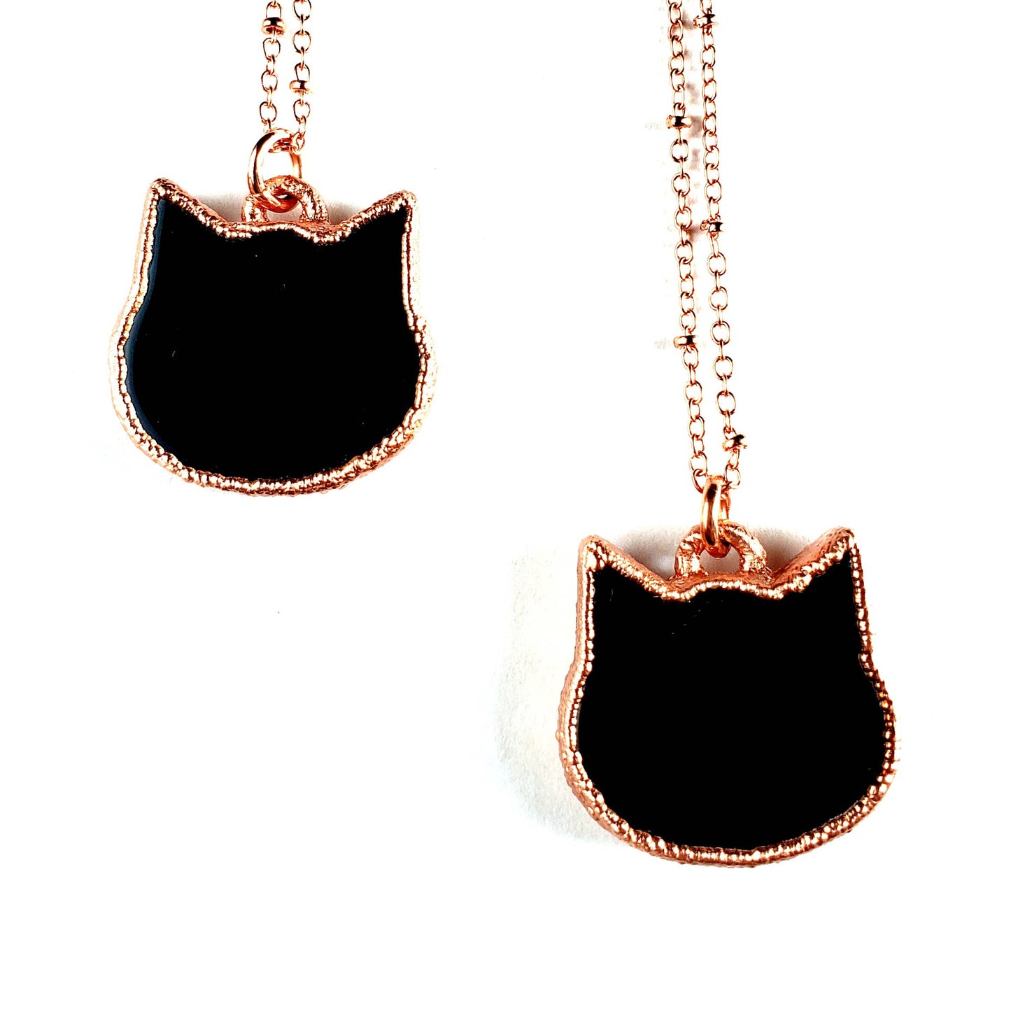 Obsidian Cat Necklace