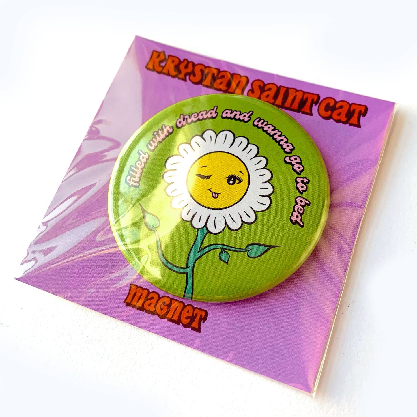 Filled With Dread Flower Magnet
