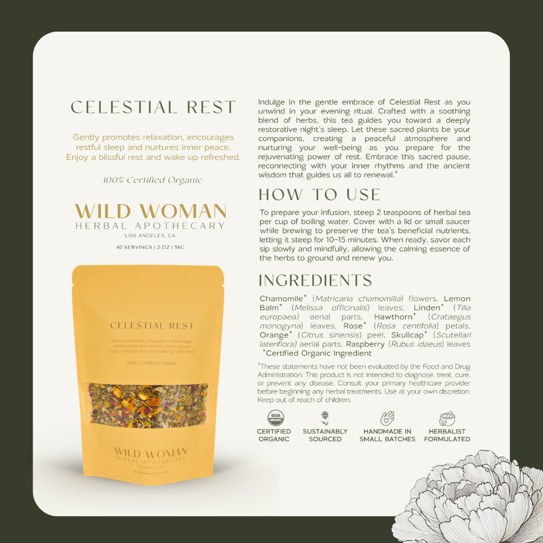 Celestial Rest Herbal Tea | Self Care for Stress & Anxiety