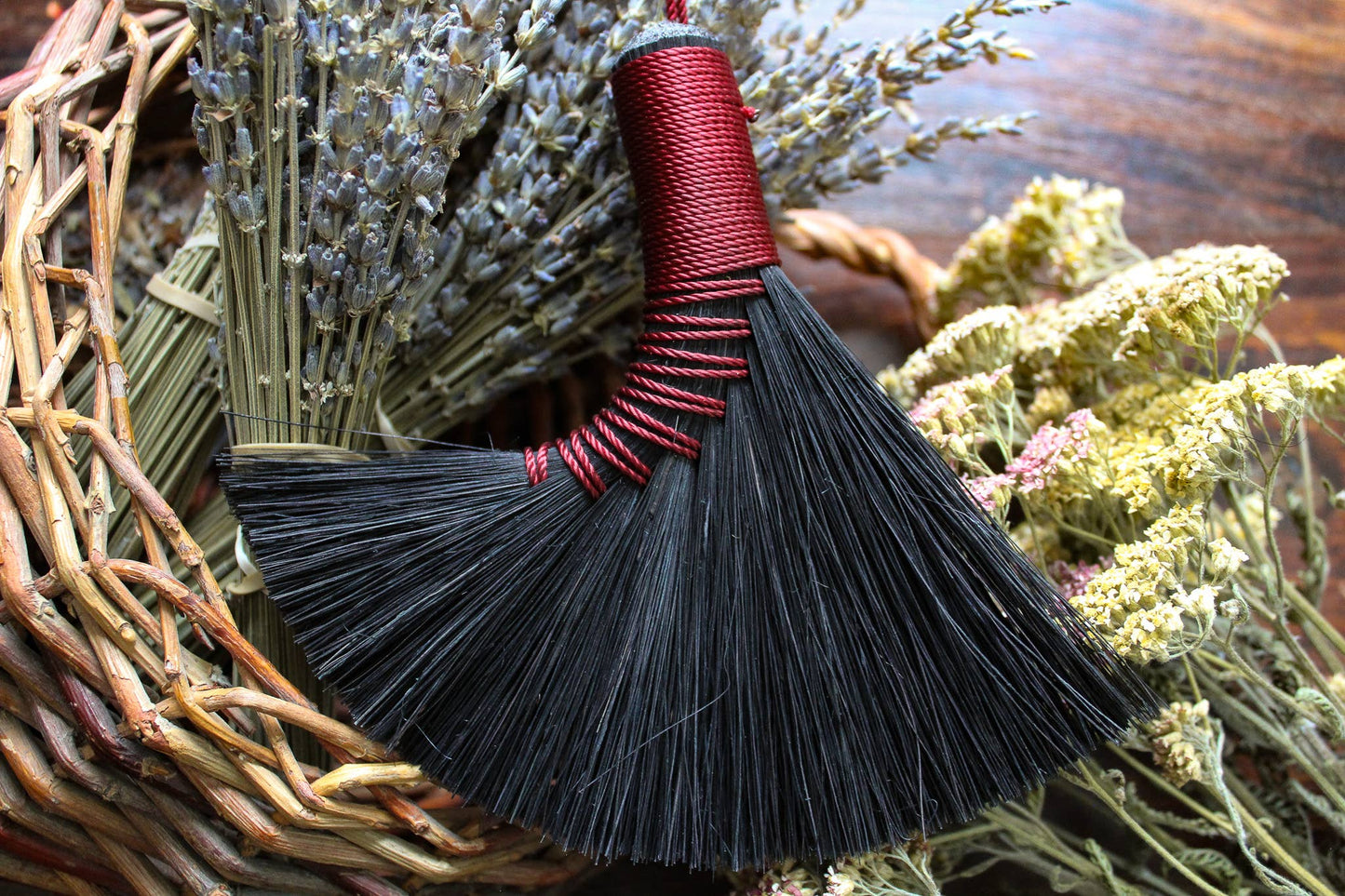 Mini Altar Brooms - Black: Black