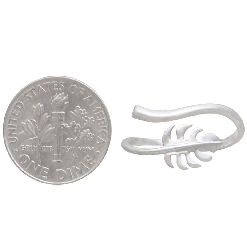 Adjustable Monstera Leaf Ring: Bronze