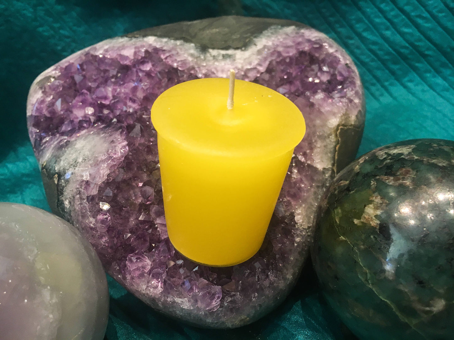 Yellow Votive Candle - Mental clarity, knowledge, manifest