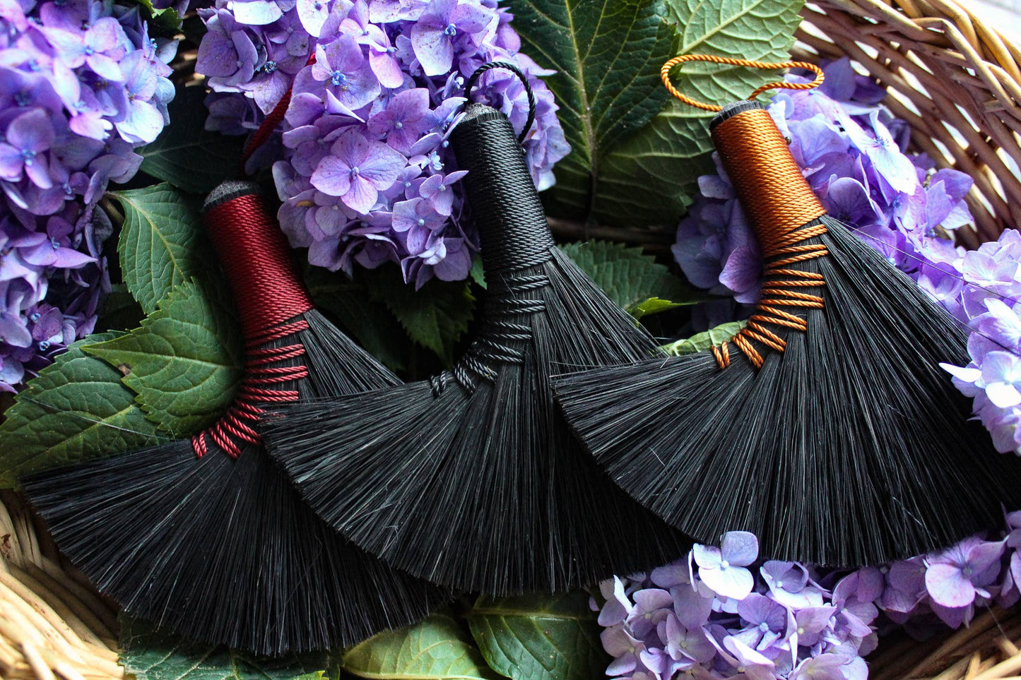 Mini Altar Brooms - Black: Black