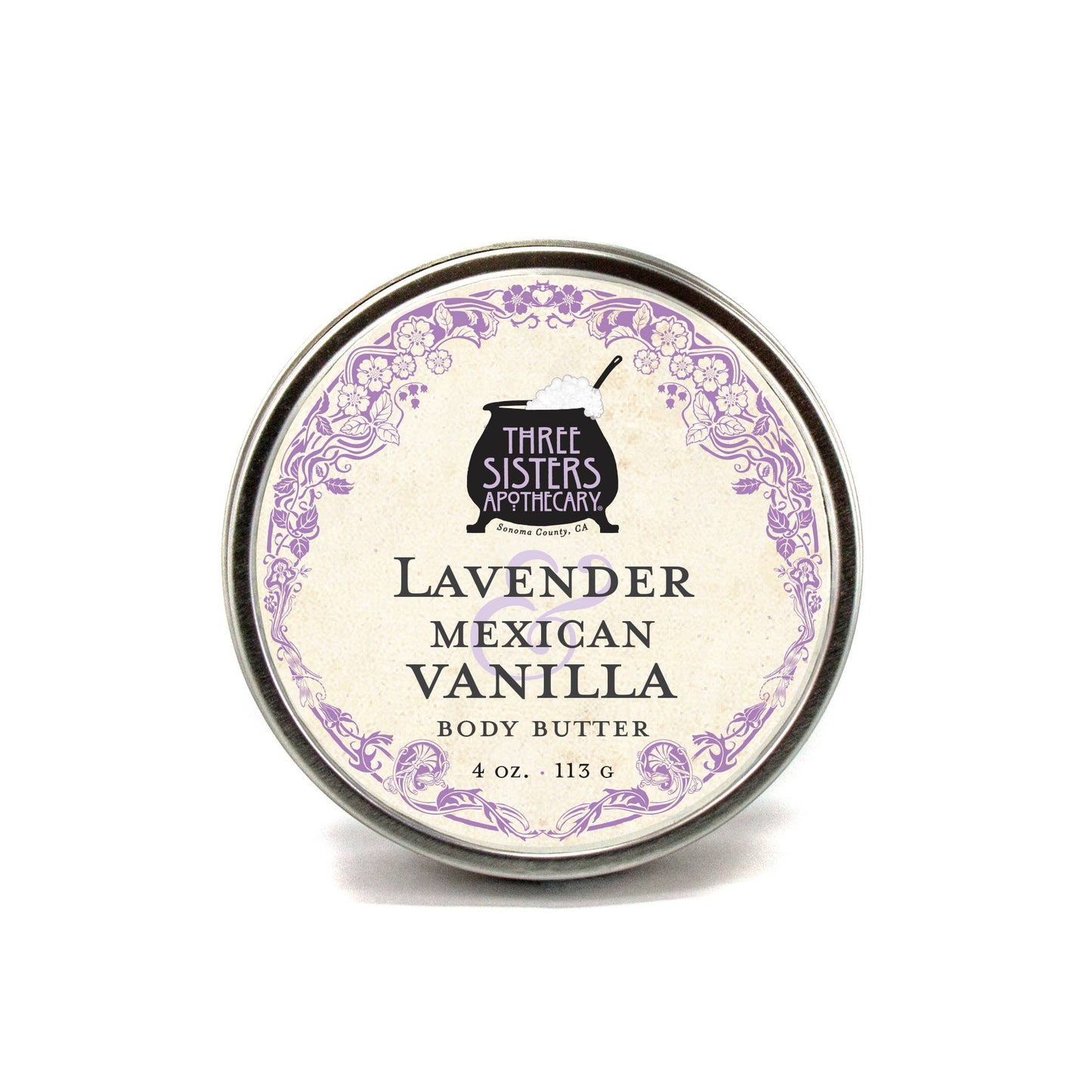 Body Butter Lavender & Mexican Vanilla: 4 oz.