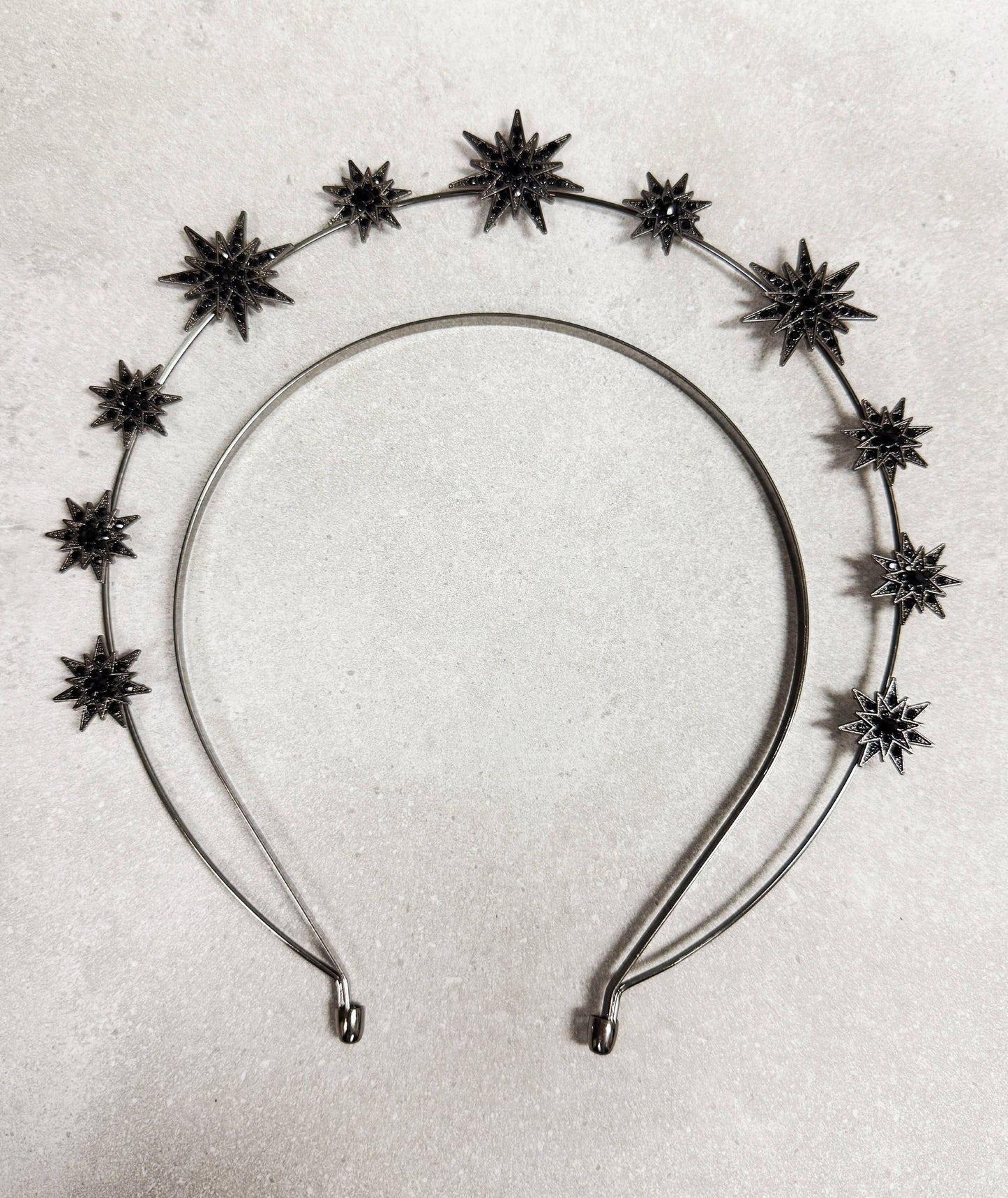 Rose Gold Stars Goddess Crown Halo Headband, Boho Headpiece