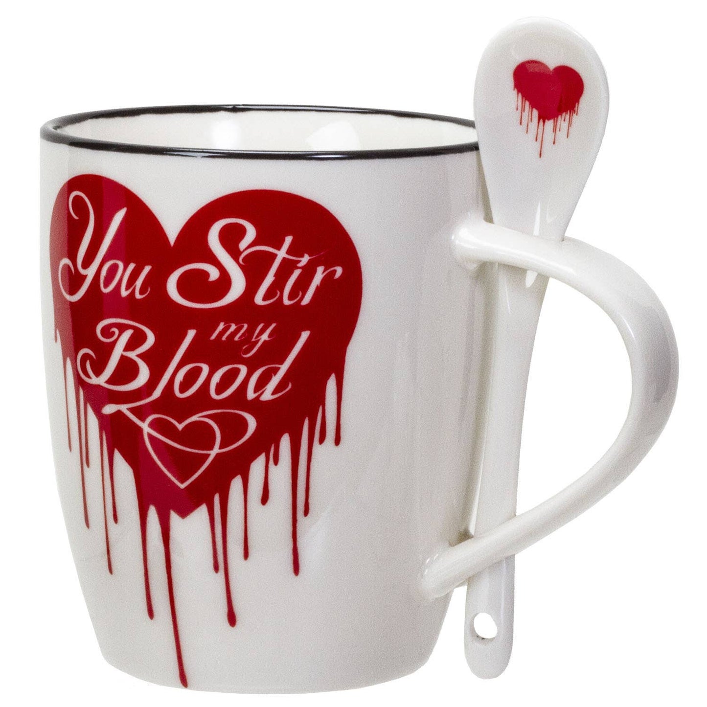 You Stir My Blood Mug & Spoon Set for Coffee/Tea