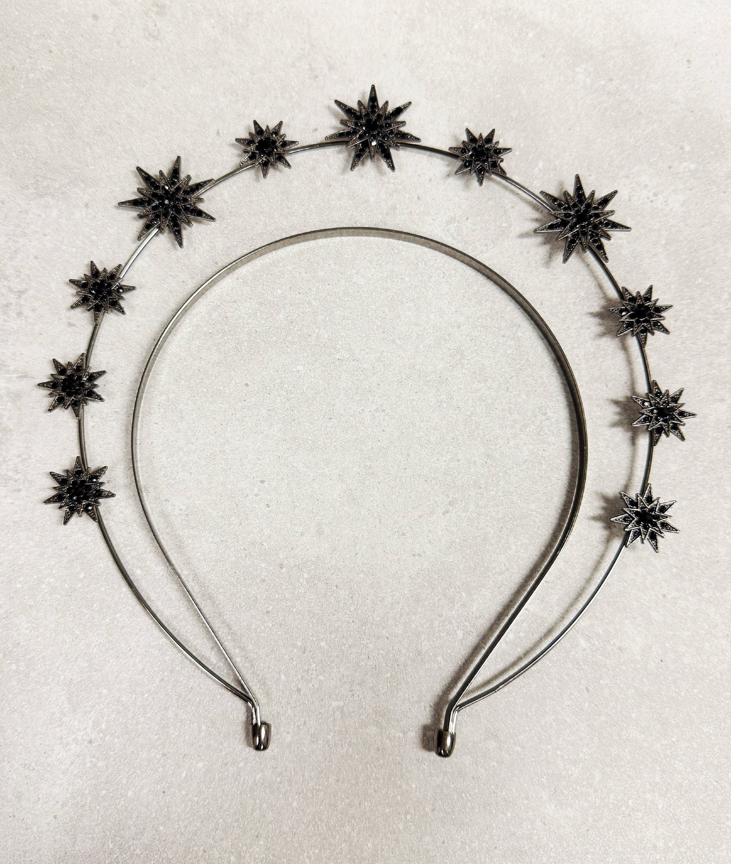 Rose Gold Stars Goddess Crown Halo Headband, Boho Headpiece