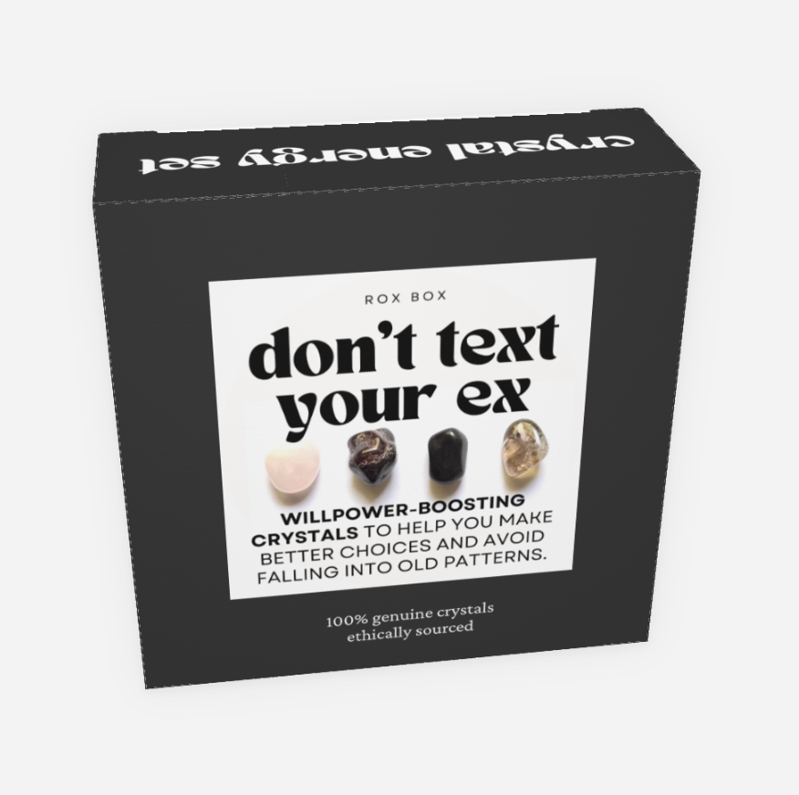 Don't text your ex - crystals for healing + closure | break up gifts