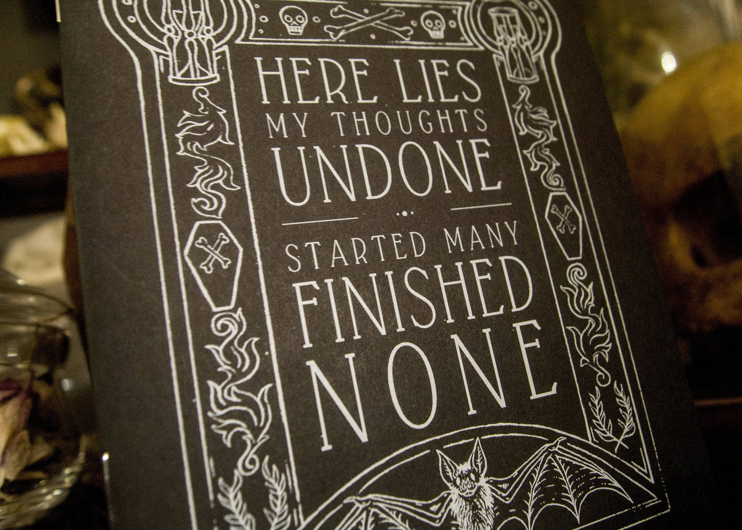 Gravestone Sketchbook: Lined