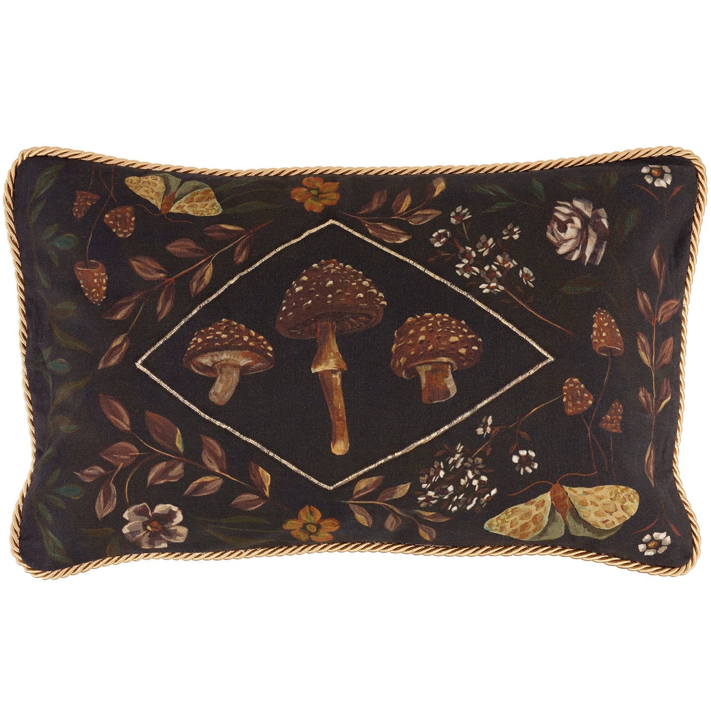 Hidden Garden Mushroom Pillow