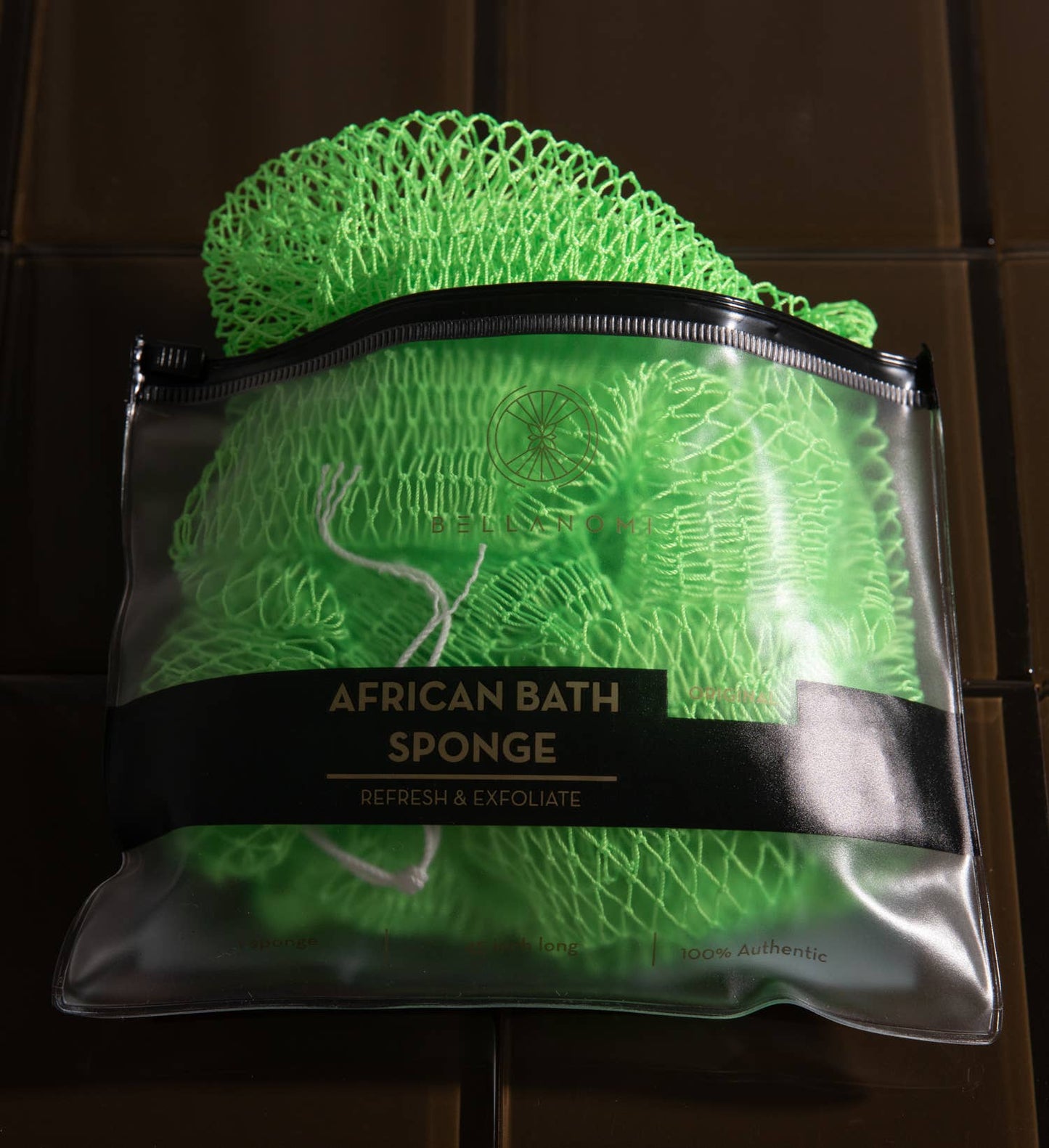 African Exfoliating Net Sponge 45" -  Best Seller: FOREST GREEN