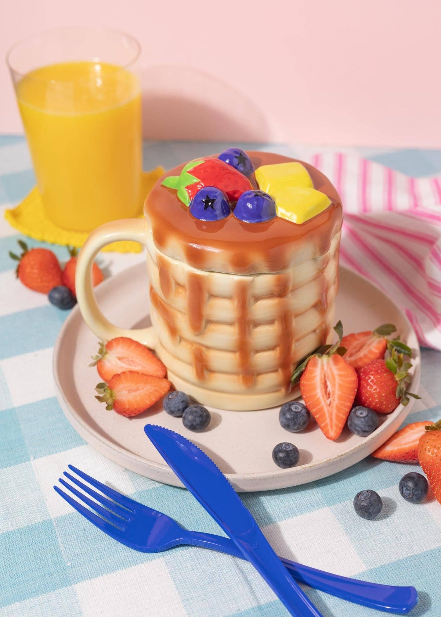 Pancake Mug With Lid