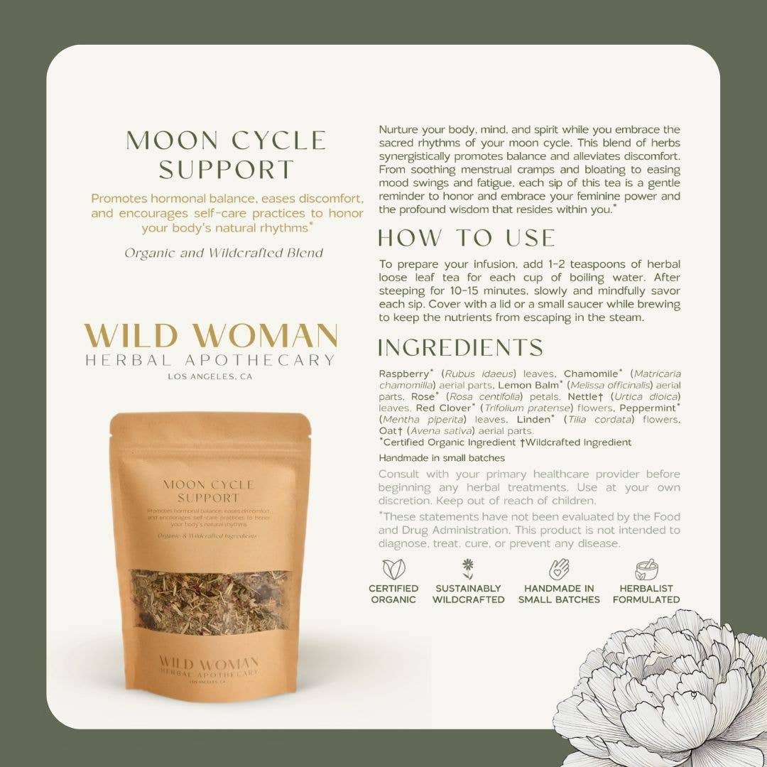 Moon Cycle Support | PMS & Menstrual Comfort | Herbal Tea