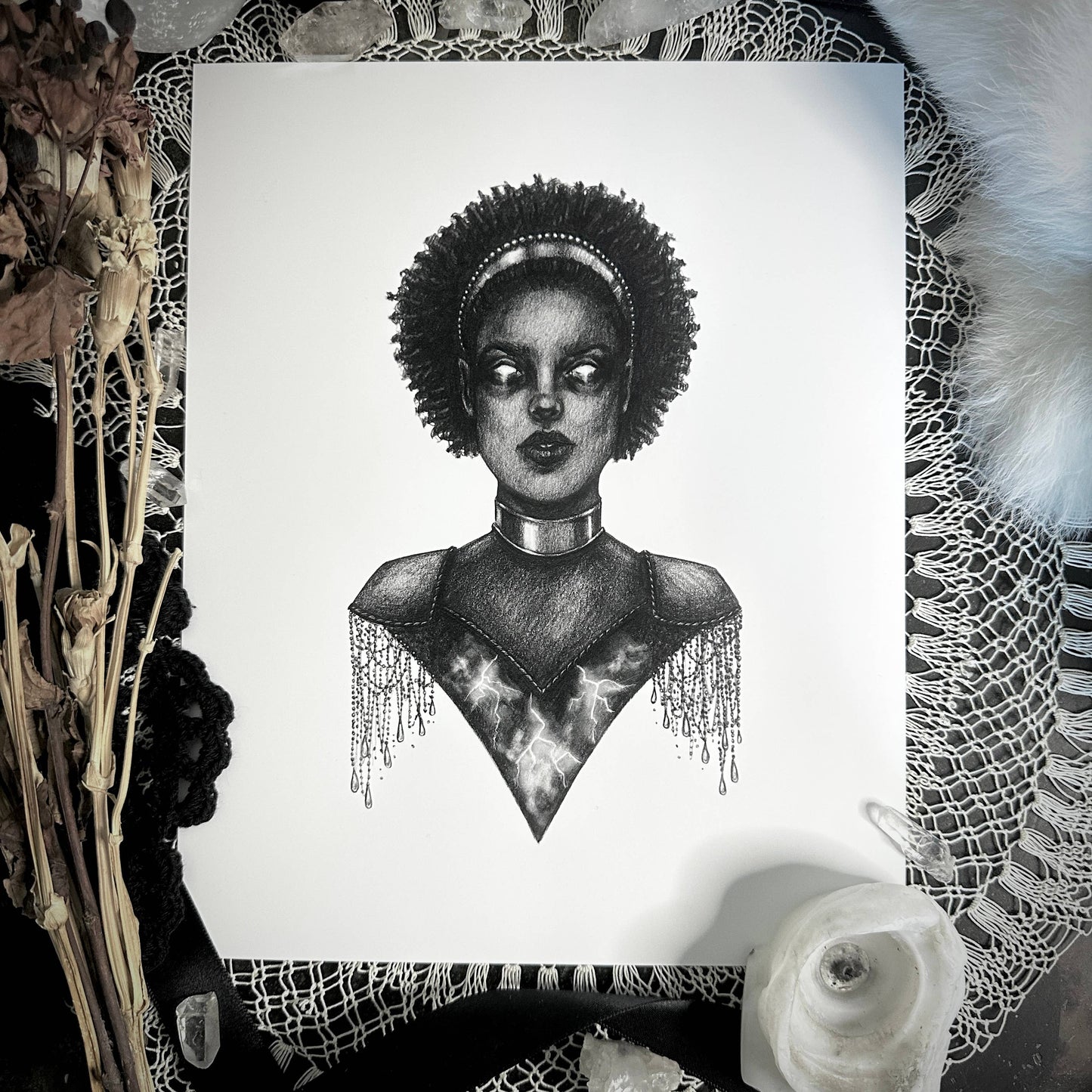Oya Fine Art Print - Yoruban Orisha of Storms: 5x7"
