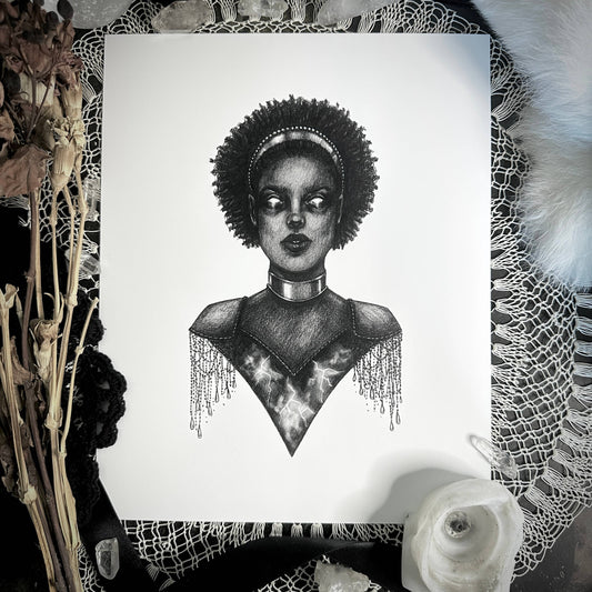 Oya Fine Art Print - Yoruban Orisha of Storms: 5x7"