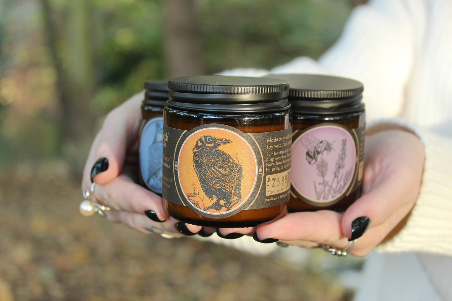 Candle - Soy Wax with Cotton Wick - Quoth the Raven (3 oz)