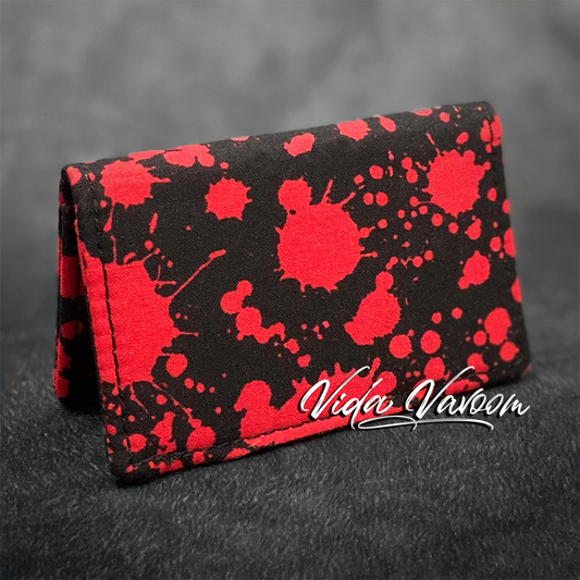 Blood drip business card wallet