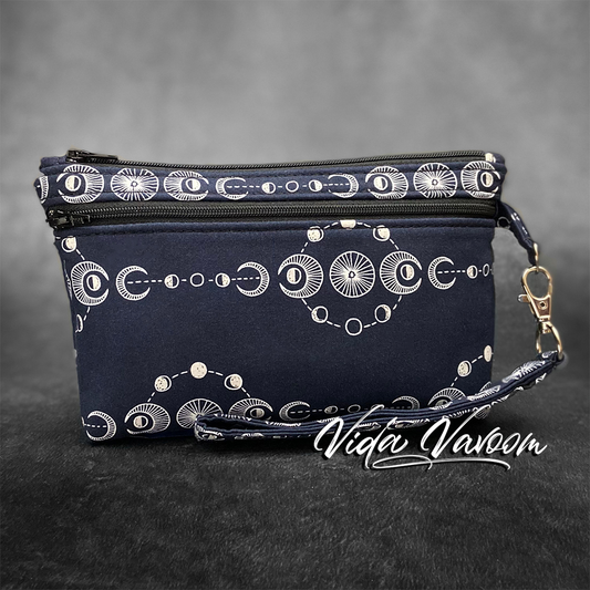moon phases celestial wristlet