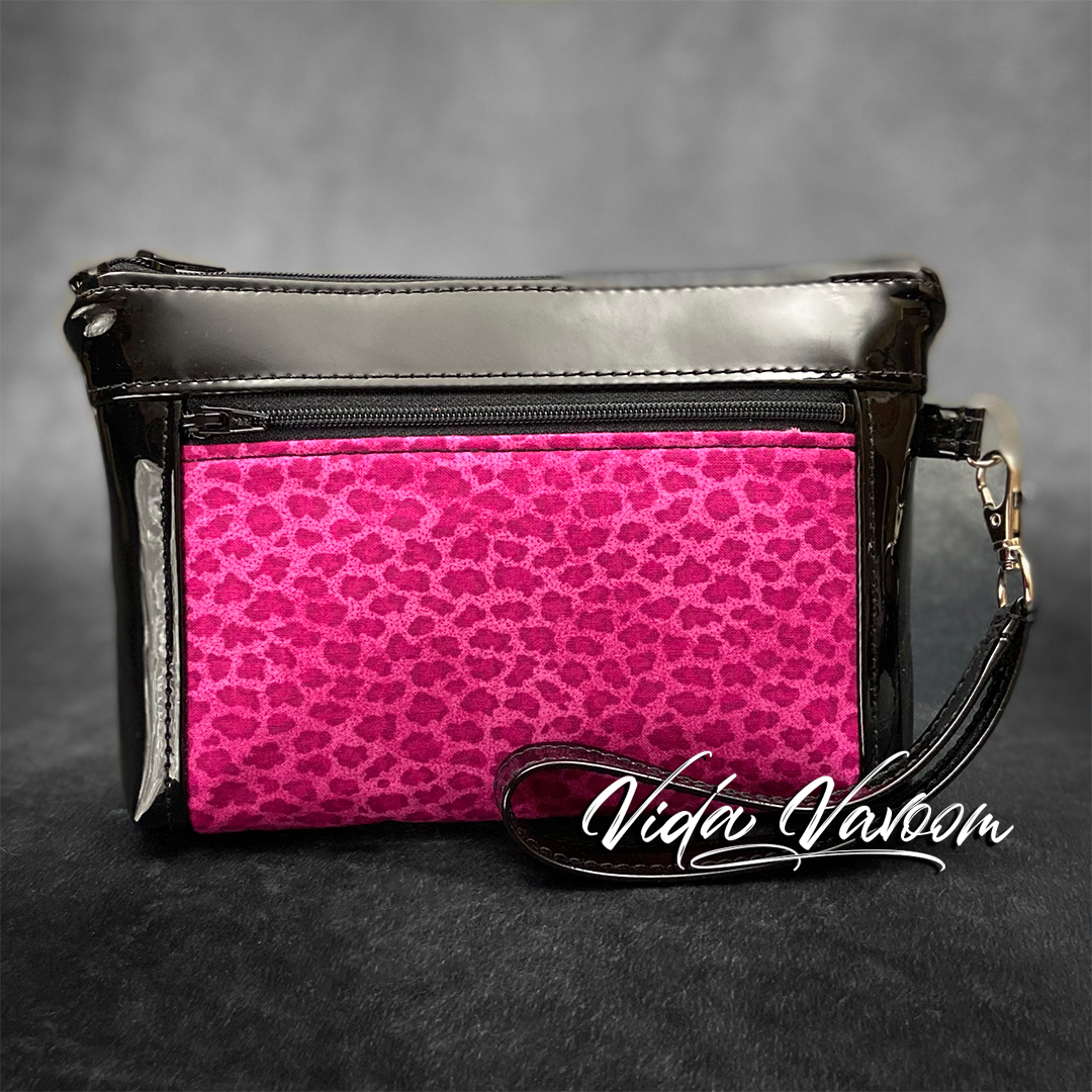 pink cheetah print handbag