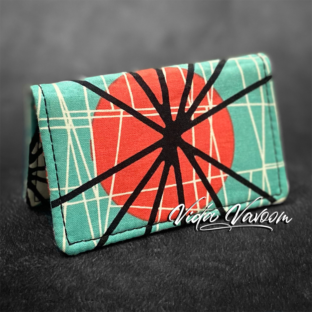 50s retro vintage card wallet 